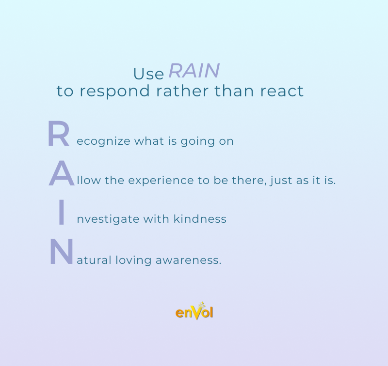 Description of mindfulness practice, RAIN